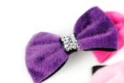 Sweety charpie with diamond setting bowknot barrette