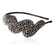 Cheap Undee long leaves with string of crystal beans headbands