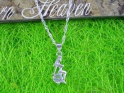 Cheap SPN0014 Fashion CZ Silver Necklace