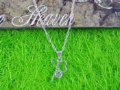 Cheap SPN0020 Fashion CZ Silver Necklace